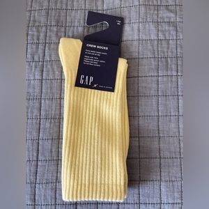 COPY - New Women’s Crew Socks, Gap, Yellow, Size M/L
